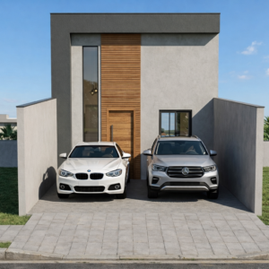 Casa Folha - Projeto de casa térrea com 80,62m² – 2 Dorm, 1 Suíte e Piscina